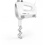 Batidora de mano Bosch MFQ24200 — 400 W, 4 velocidades, turbo, acero cepillado/blanco