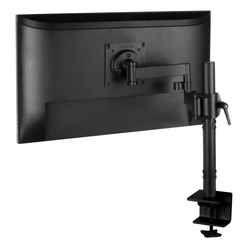 ARCTIC X1 - brazo para monitor de escritorio, fijación por pinza, 10 kg, 101,6 cm (40 pulgadas), 109,2 cm (43 pulgadas), 100 x 100 mm, negro
