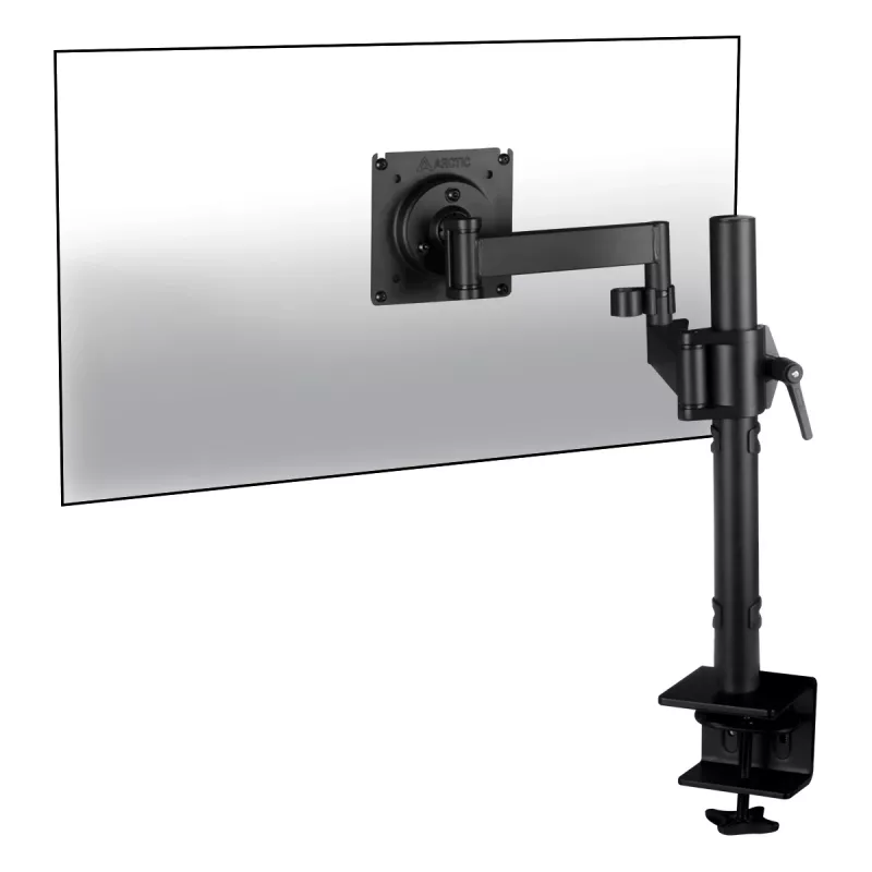 ARCTIC X1 - brazo para monitor de escritorio, fijación por pinza, 10 kg, 101,6 cm (40 pulgadas), 109,2 cm (43 pulgadas), 100 x 100 mm, negro