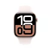 APPLE Watch Series 10 GPS 46mm caja de aluminio oro rosa con correa deportiva Light Blush - M/L