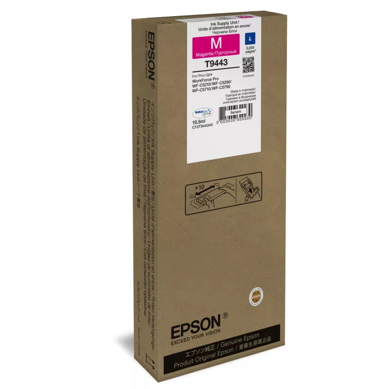 Epson WF-C5xxx Serie cartucho de tinta L magenta, magenta, tinta pigmentada, 19,9 ml, 1 unidad, 3000 páginas