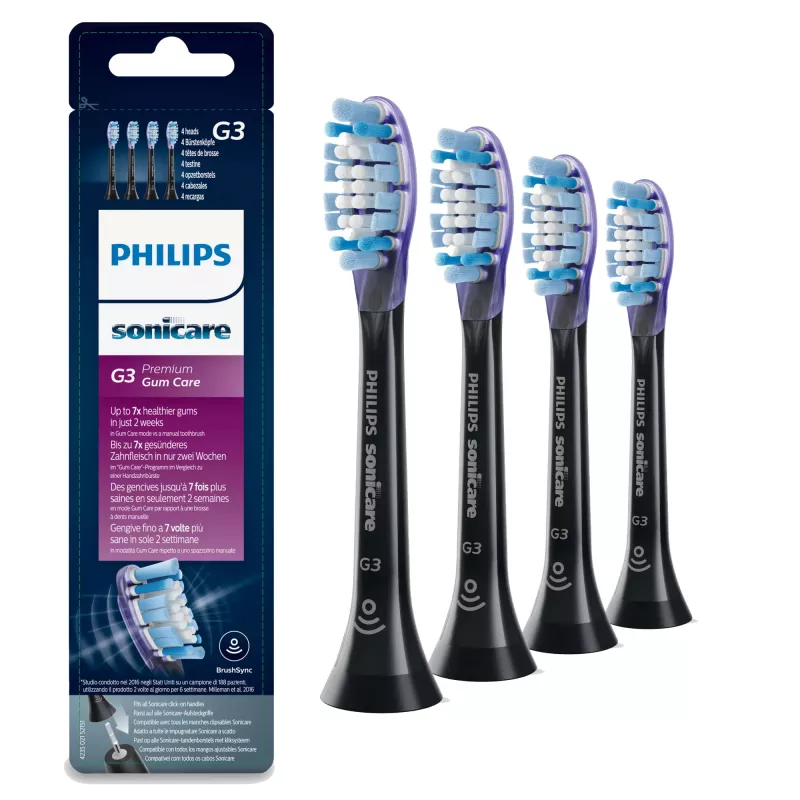 Philips G3 Premium Gum Care HX9054/33 pack de 4 recambios de cepillo de dientes sónico