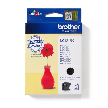 Brother LC121BK cartucho de tinta 1 ud. original negro