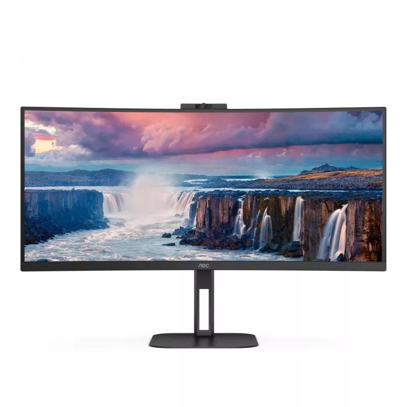AOC V5 CU34V5CW monitor de ordenador 86,4 cm (34 inch) 3440 x 1440 píxeles Wide Quad HD LED negro