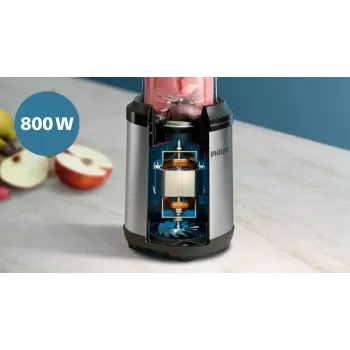 Batidora de mesa Philips 5000 Serie HR2765/00 negra acero inoxidable