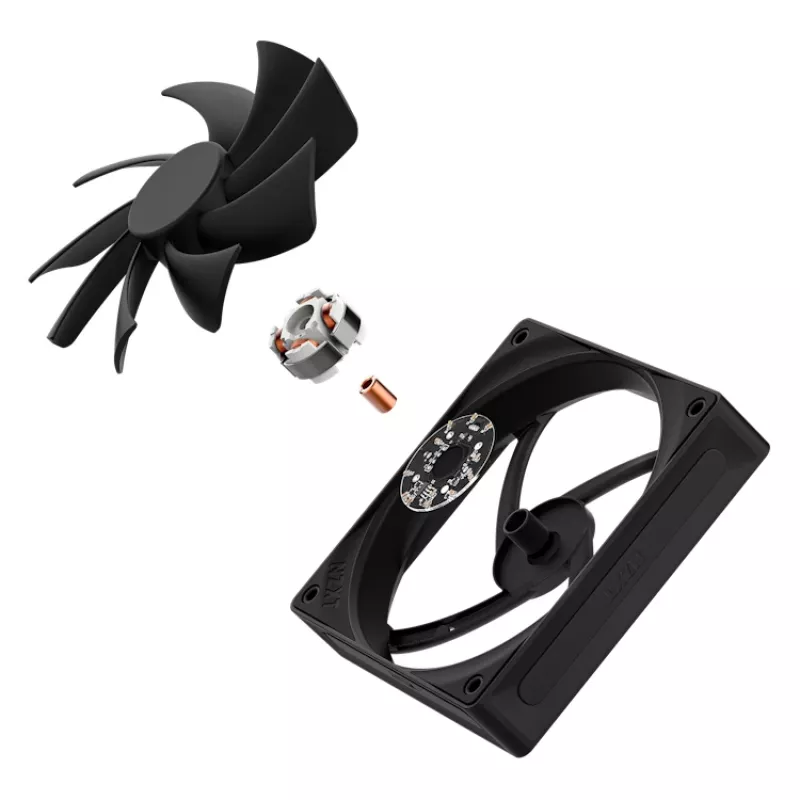 NZXT ventilador de refrigeración F120q 120mm negro Quiet Airflow