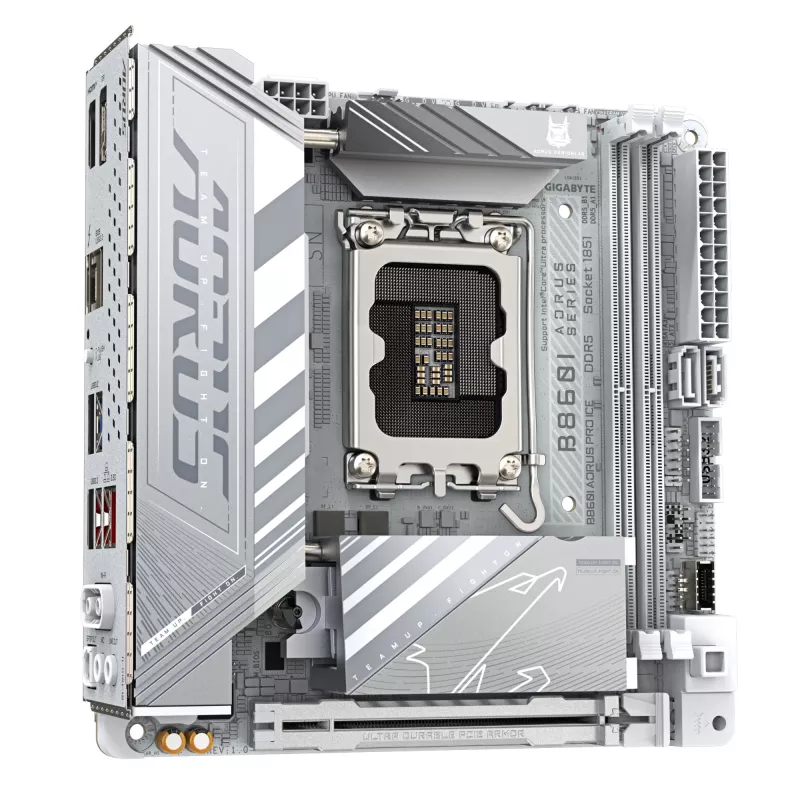 Placa base GIGABYTE B860I AORUS PRO ICE, Intel B860, LGA 1851, Mini-ITX