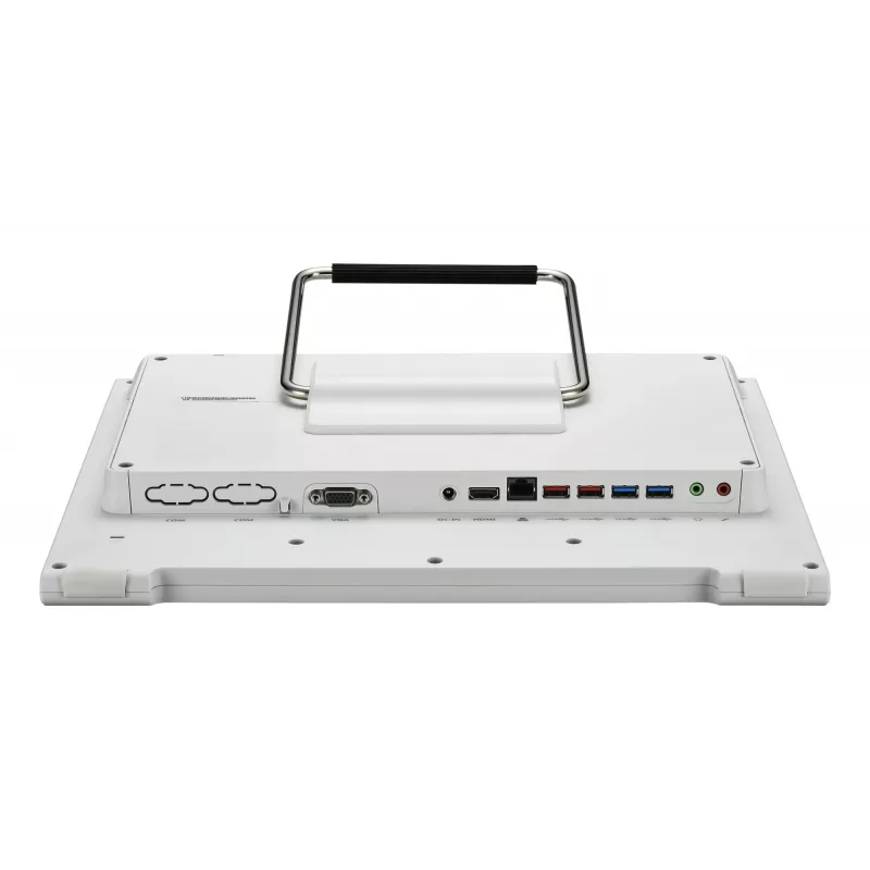 Shuttle XPC X50V9 barebone todo en uno, pantalla táctil de 15,6 pulgadas 1366×768, Intel Celeron 7305, Wi-Fi, LAN, HDMI, 90 W, sin sistema operativo, blanco