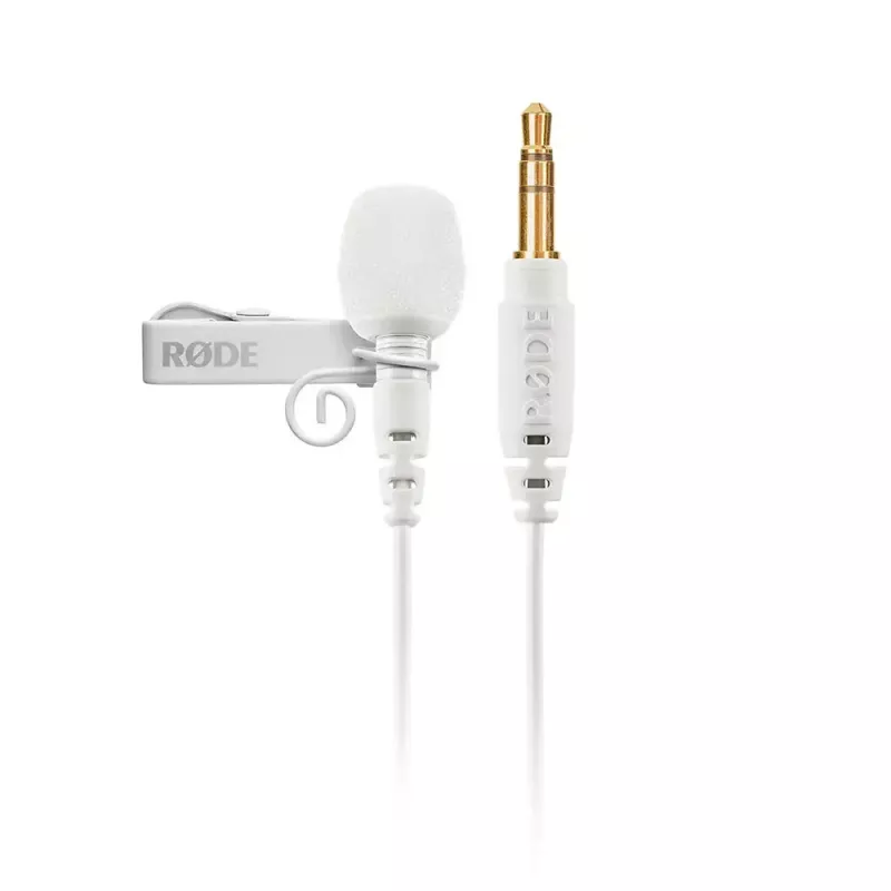 RØDE Lavalier GO LAVGOW micrófono de solapa con clip, 20–20000 Hz, blanco