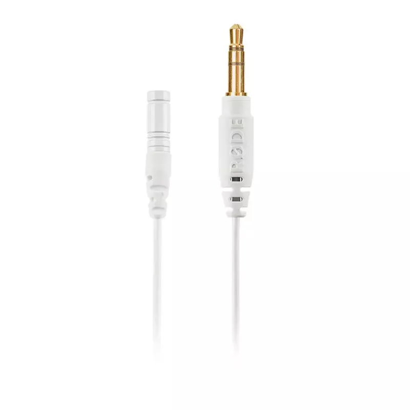 RØDE Lavalier GO LAVGOW micrófono de solapa con clip, 20–20000 Hz, blanco