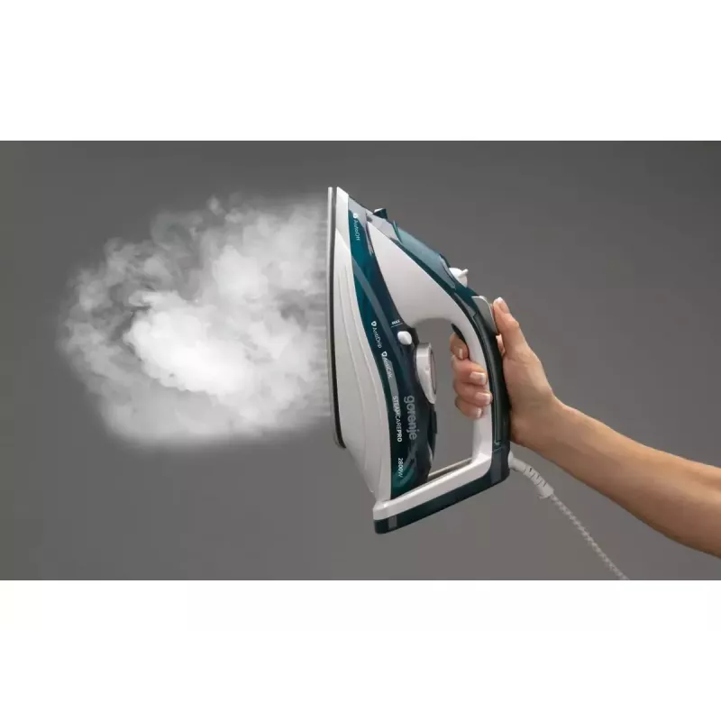 Plancha a vapor Gorenje SIH2800TQC con suela cerámica 2800 W azul