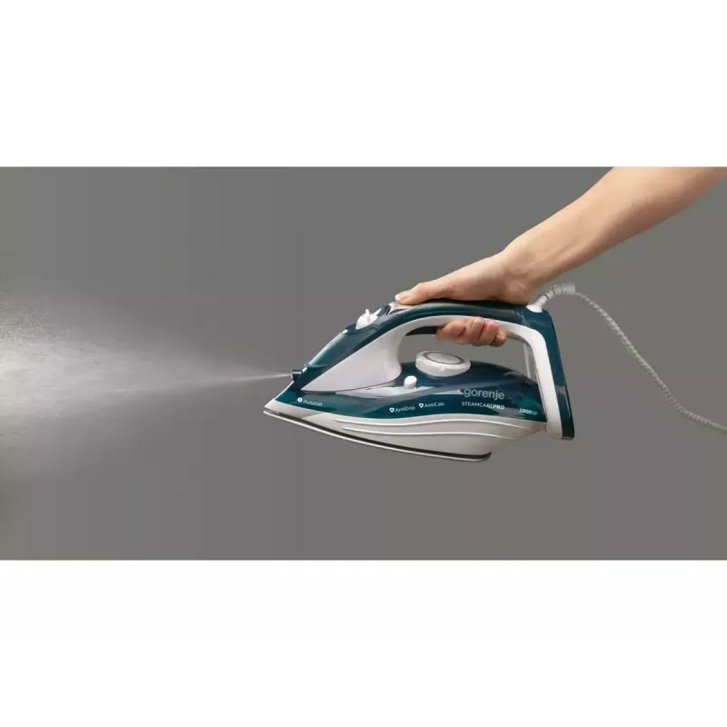 Plancha a vapor Gorenje SIH2800TQC con suela cerámica 2800 W azul