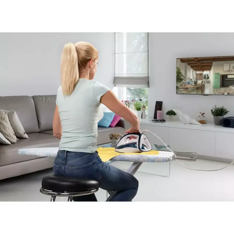 Plancha a vapor Gorenje SIH2800TQC con suela cerámica 2800 W azul