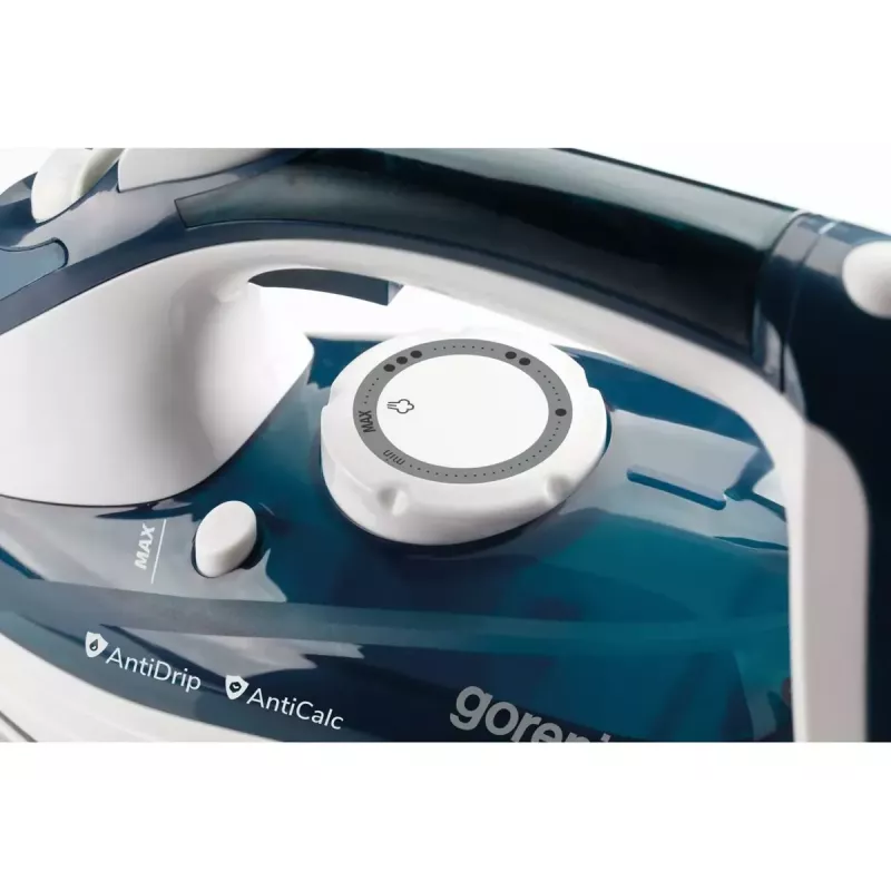 Plancha a vapor Gorenje SIH2800TQC con suela cerámica 2800 W azul