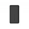 Batería externa BELKIN 10k con USB-C 15 W doble USB-A cable USB-A a C de 15 cm negro