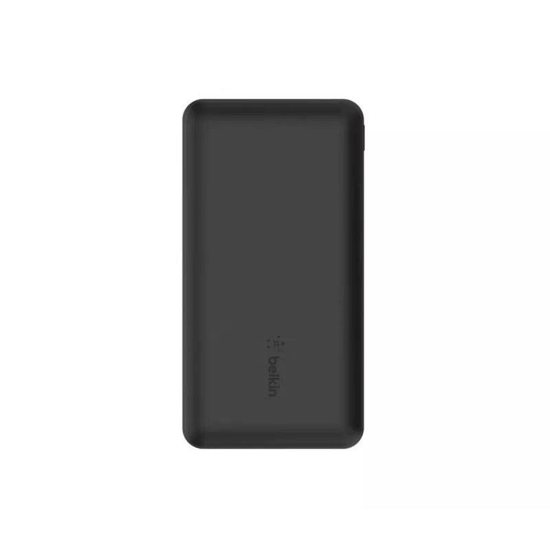 Batería externa BELKIN 10k con USB-C 15 W doble USB-A cable USB-A a C de 15 cm negro