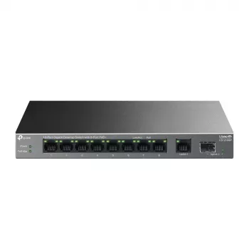 Switch no gestionado TP-LINK LS1210GP 10 puertos Gigabit, 8× PoE+ (61 W total), 1× SFP, 9× RJ‑45 Gigabit