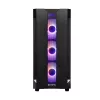 Caja de PC CHIEFTEC GS-01B-OP Torre Negra – cristal templado, ventilador RGB, compatible con ATX/Micro-ATX, GPU hasta 320 mm