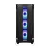 Caja de PC CHIEFTEC GS-01B-OP Torre Negra – cristal templado, ventilador RGB, compatible con ATX/Micro-ATX, GPU hasta 320 mm