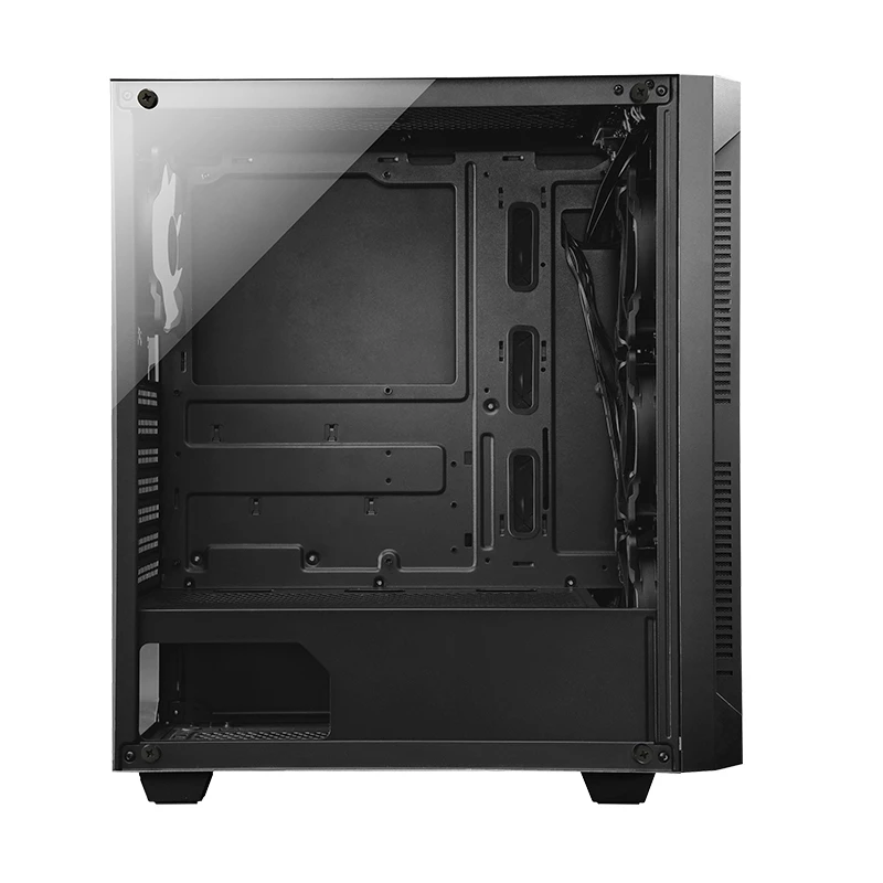 Caja de PC CHIEFTEC GS-01B-OP Torre Negra – cristal templado, ventilador RGB, compatible con ATX/Micro-ATX, GPU hasta 320 mm