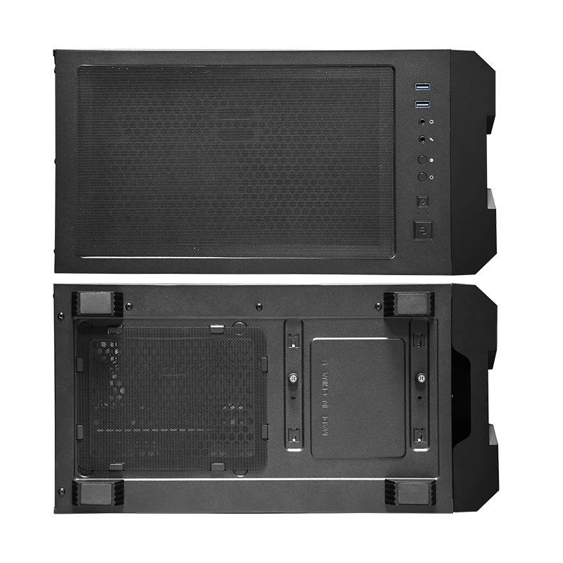 Caja de PC CHIEFTEC GS-01B-OP Torre Negra – cristal templado, ventilador RGB, compatible con ATX/Micro-ATX, GPU hasta 320 mm