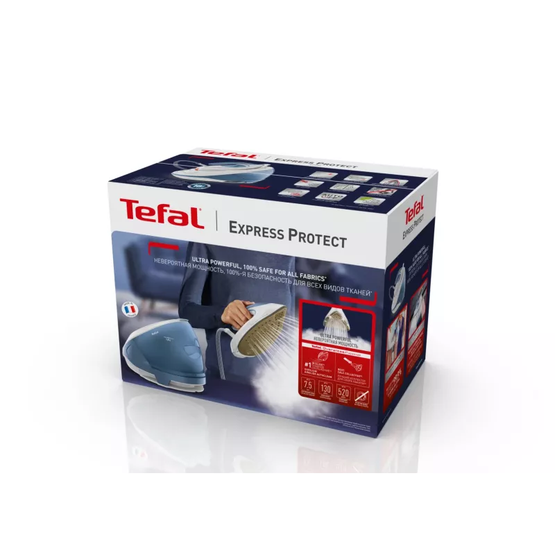 Tefal Express Protect SV9202 2800 W 1,8 l suela Durilium AirGlide Autoclean Blanca, Azul