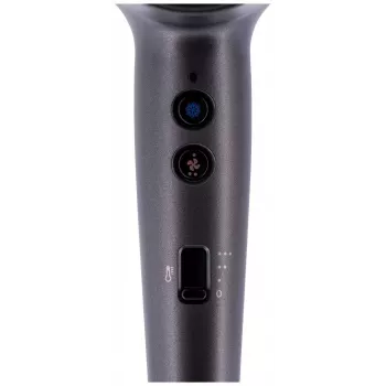 Secador de pelo Remington D6077 2000 W, función iónica, aire frío, difusor, 3 niveles de temperatura, gris/bronce