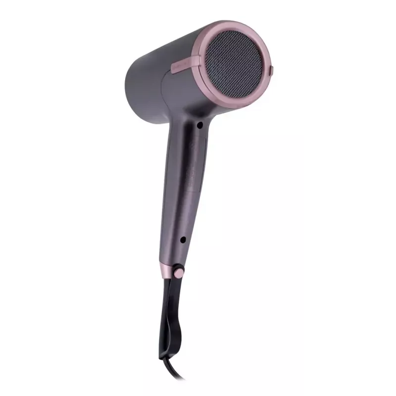 Secador de pelo Remington D6077 2000 W, función iónica, aire frío, difusor, 3 niveles de temperatura, gris/bronce