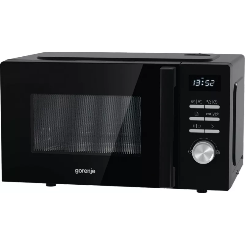 Microondas combinado Gorenje MO20A4BH — 20 L, 800 W, negro, 5 niveles de potencia
