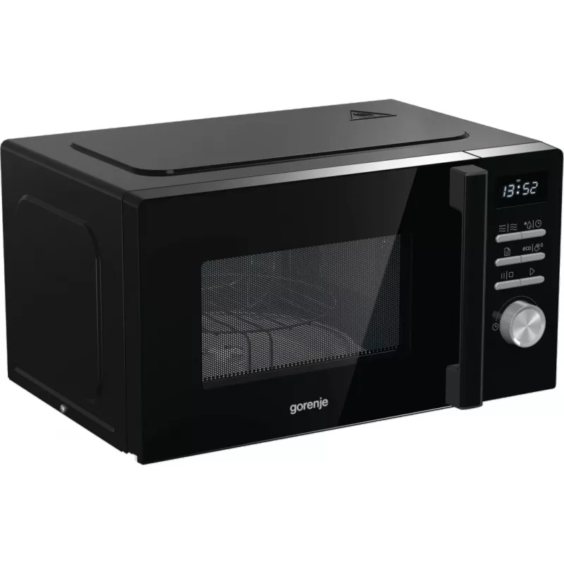 Microondas combinado Gorenje MO20A4BH — 20 L, 800 W, negro, 5 niveles de potencia