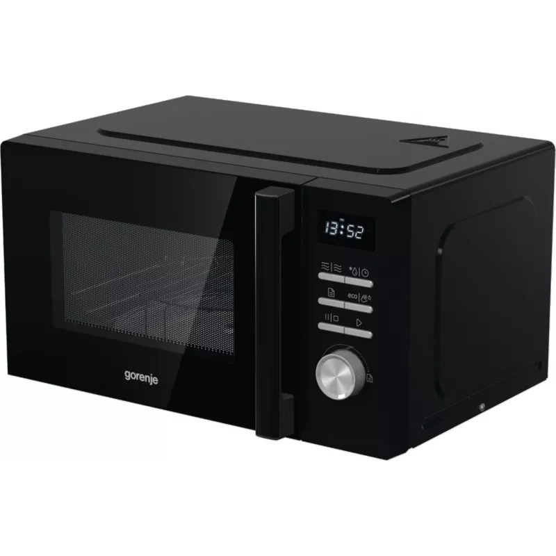 Microondas combinado Gorenje MO20A4BH — 20 L, 800 W, negro, 5 niveles de potencia