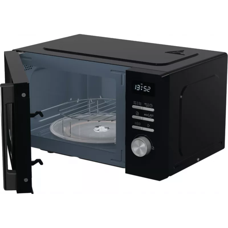 Microondas combinado Gorenje MO20A4BH — 20 L, 800 W, negro, 5 niveles de potencia