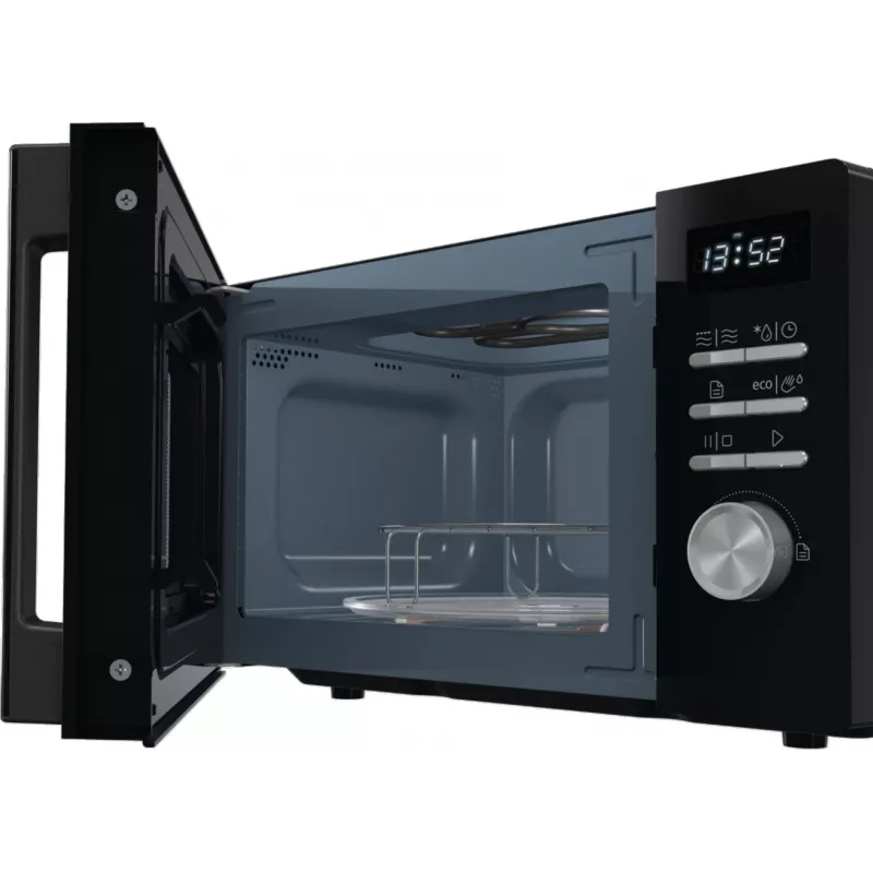 Microondas combinado Gorenje MO20A4BH — 20 L, 800 W, negro, 5 niveles de potencia
