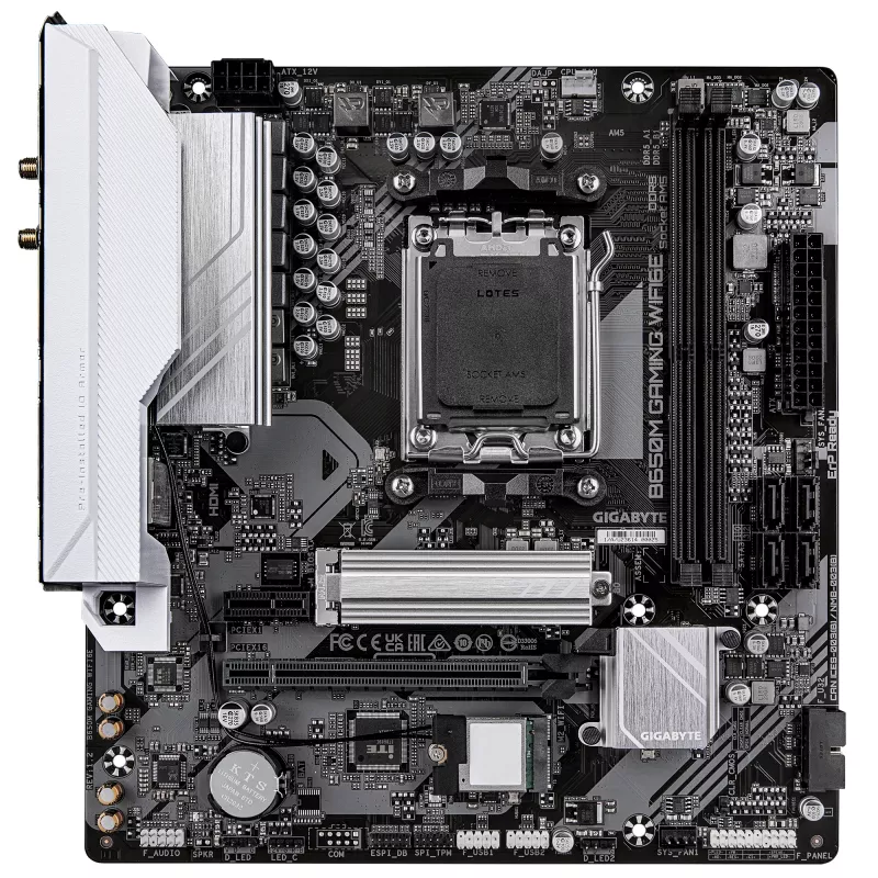 Placa base GIGABYTE B650M GAMING WIFI6E, AMD B650, Socket AM5, Micro ATX