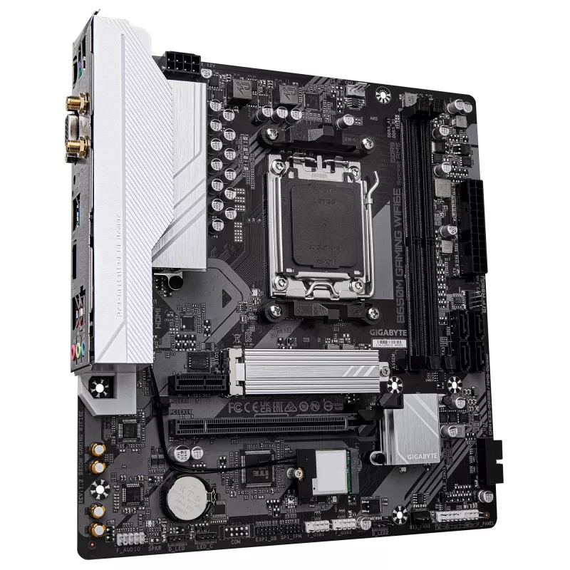 Placa base GIGABYTE B650M GAMING WIFI6E, AMD B650, Socket AM5, Micro ATX