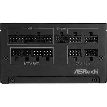 Fuente de alimentación ASROCK SL-1000G Steel Legend 1000 W 20+4-Pin ATX 80 PLUS Gold Negro