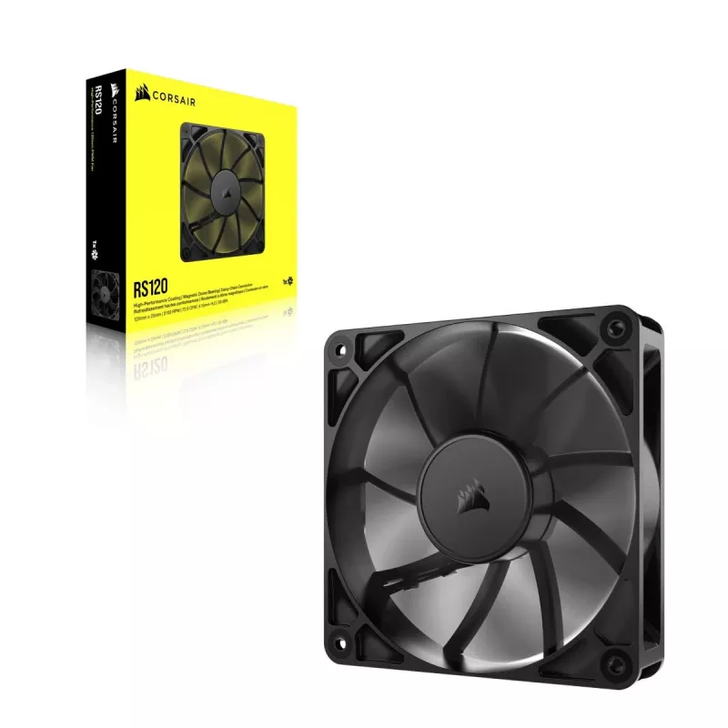 Corsair RS120 CO-9050188-WW ventilador de caja PWM, 120 mm, negro
