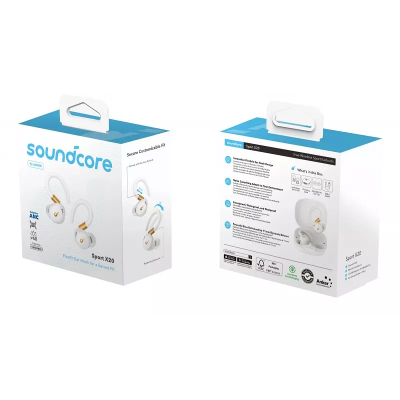 ANKER Auriculares - Soundcore Sport X20 - White