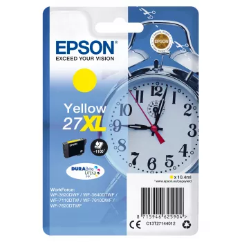 Epson Despertador paquete individual Amarillo 27XL DURABrite Ultra Tinta