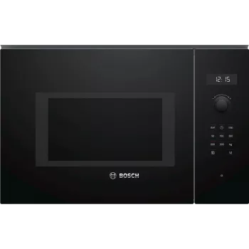 Microondas integrable Bosch Serie 6 BFL554MB0 – 900 W, 25 L, control giratorio y táctil, negro
