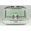Ariete Vintage 156 tostadora de 4 ranuras, 1600 W, verde claro