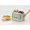 Ariete Vintage 156 tostadora de 4 ranuras, 1600 W, verde claro