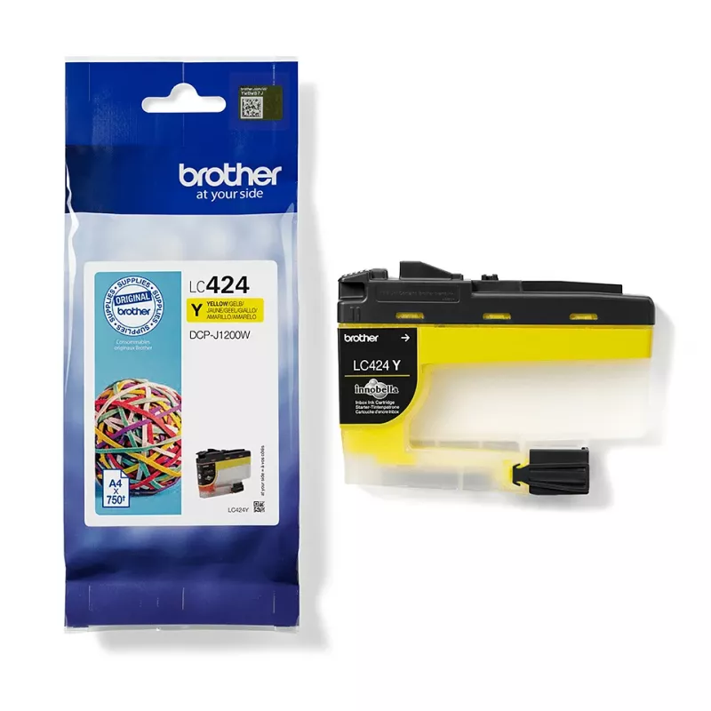 Cartucho de tinta Brother LC424Y 1 ud. Original Amarillo