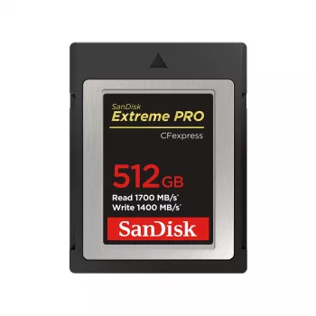 WESTERN DIGITAL SanDisk CF Express Extreme Pro 512 GB, 1700 MB/s lectura, 1400 MB/s escritura