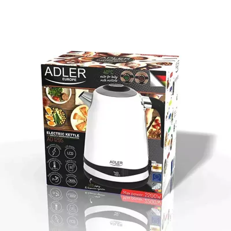 Hervidor eléctrico Adler 1,7 L 2200 W blanco