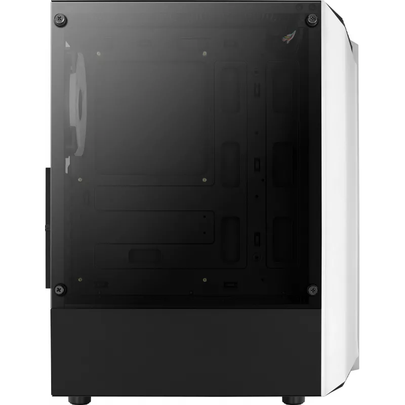 Aerocool Bionic V2 caja de PC Midi Tower, ATX / micro ATX / Mini-ITX, cristal templado, RGB, blanca