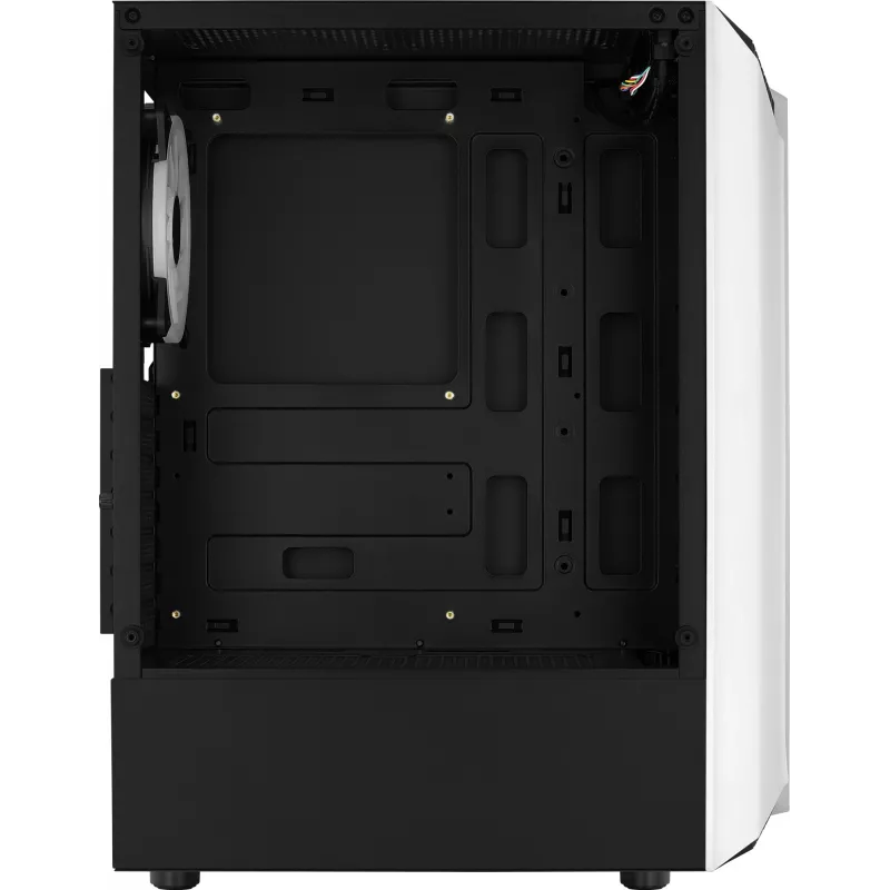 Aerocool Bionic V2 caja de PC Midi Tower, ATX / micro ATX / Mini-ITX, cristal templado, RGB, blanca