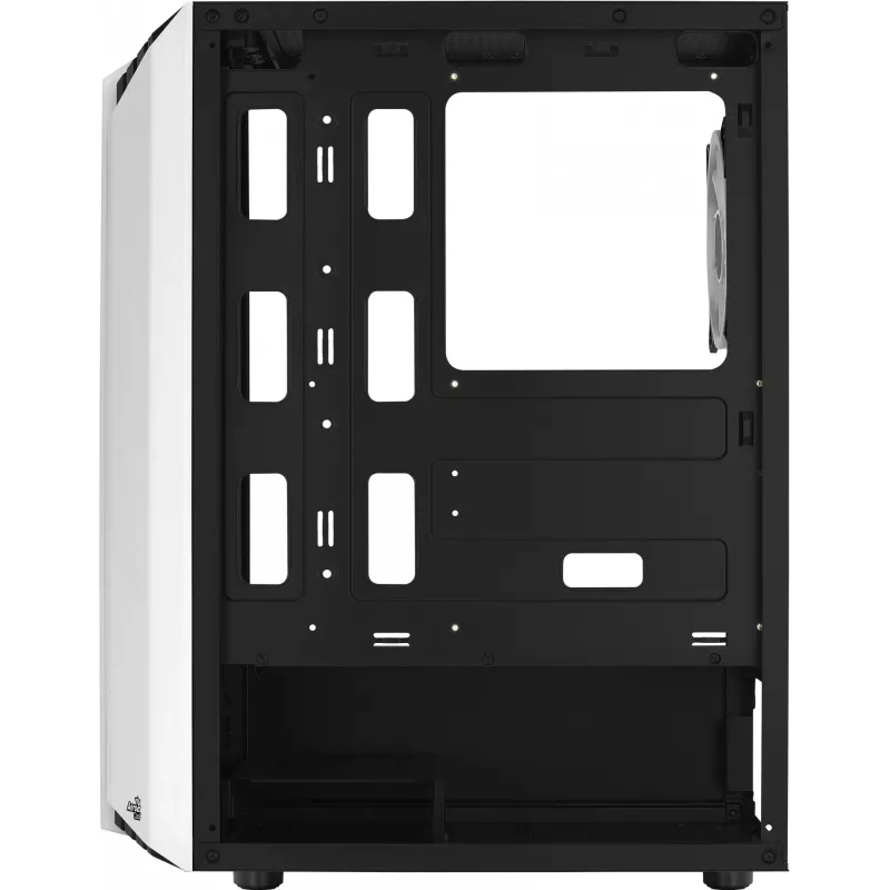Aerocool Bionic V2 caja de PC Midi Tower, ATX / micro ATX / Mini-ITX, cristal templado, RGB, blanca