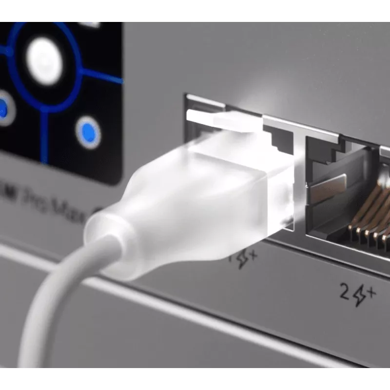 Cable de red Ethernet UBIQUITI UACC-Cable-Patch-EL 0,3 m Cat6 2,5 Gbit/s PoE++ blanco