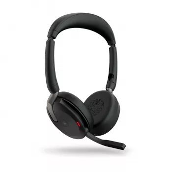 Jabra Evolve2 65 Flex - Link380a MS estéreo, con cable e inalámbrico, 20 - 20000 Hz, oficina/callcenter, 136 g, auricular, negro